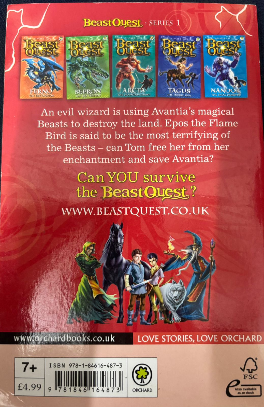 Beast Quest: Epos the Flame Bird by Adam Blade – Adventure Fantasy Book (Used Book) 2 Beast Quest: Epos the Flame Bird by Adam Blade – Adventure Fantasy Book (Used Book) - Image 2