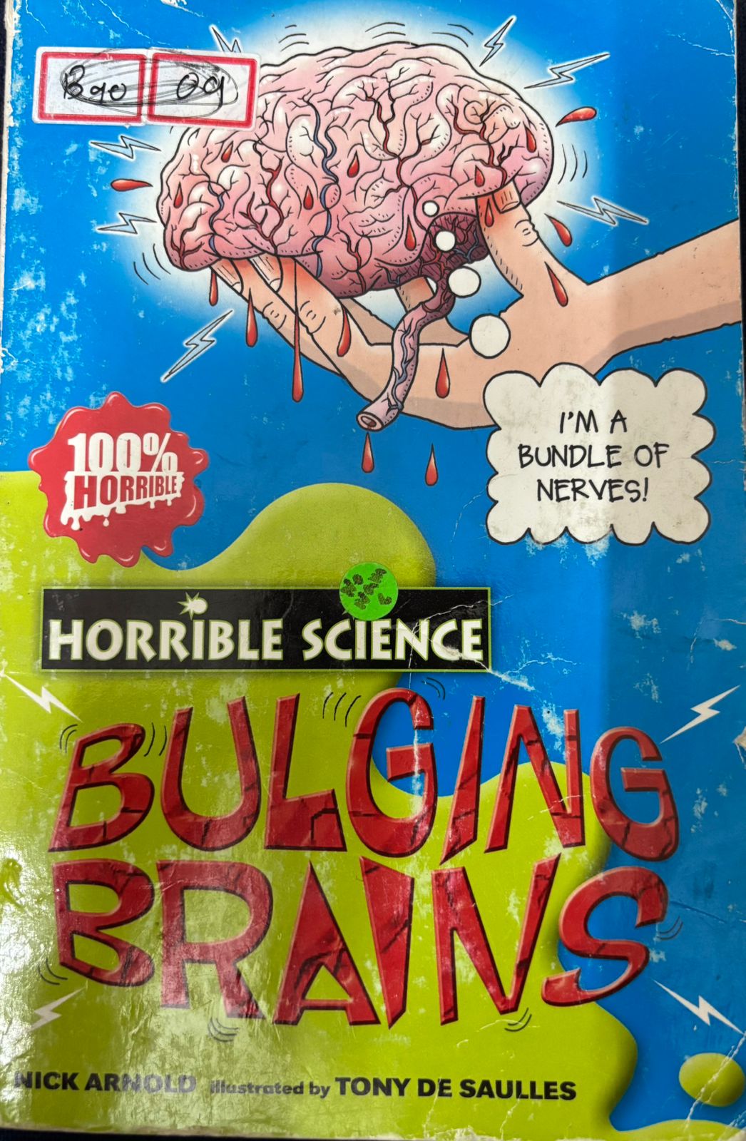 Horrible Science: Bulging Brains by Nick Arnold – Fun Learning Book for Kids (Used Book) 1 Bulging Brains - Frontcover