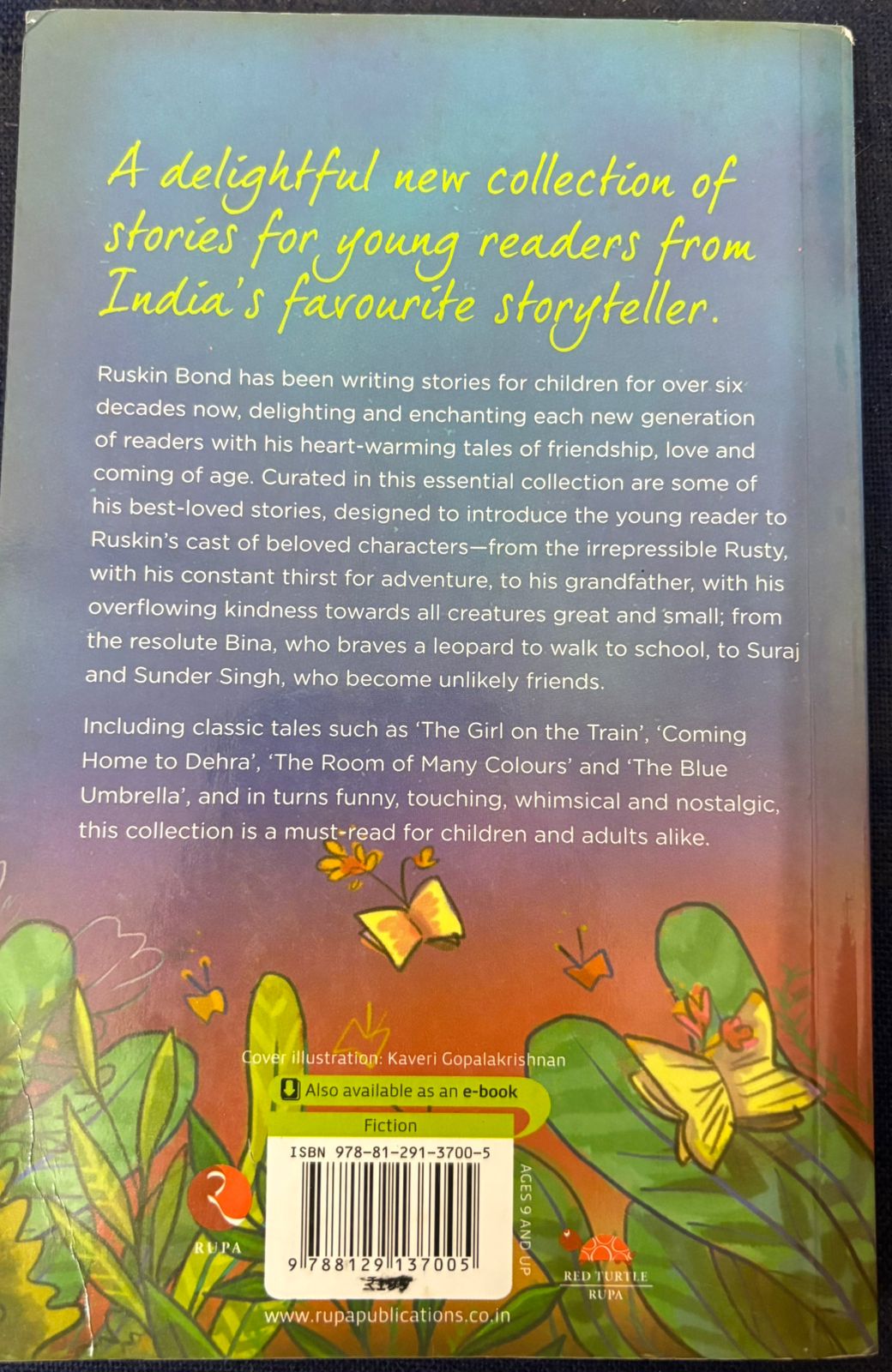 Ruskin Bond: The Essential Collection for Young Readers by Ruskin Bond – Story Collection (Used Book) 2 The Essential Collection for Young Readers by Ruskin Bond - Back