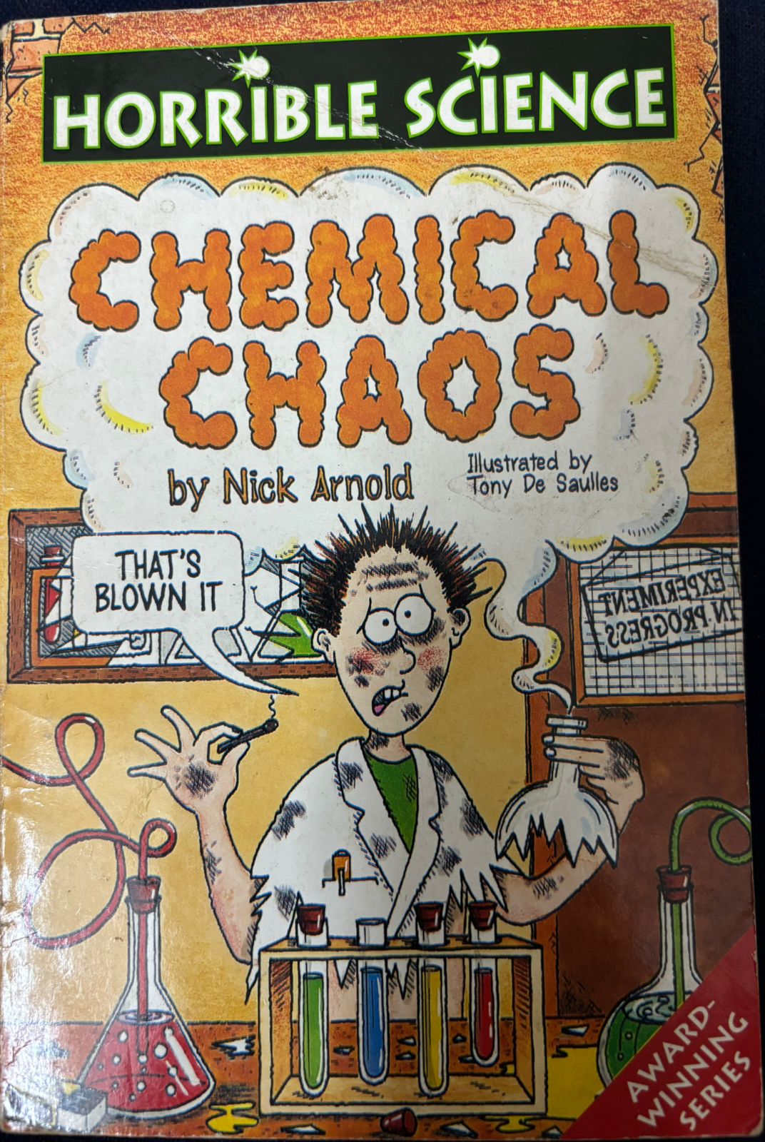 Horrible Science: Chemical Chaos by Nick Arnold – Fun Science Book for Kids (Used Book) 1 chemical chaos - Frontcover